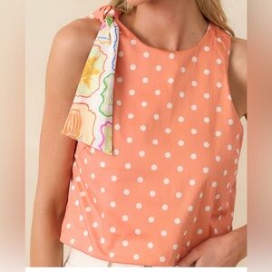 Prosperina Sinclair Multi Print Reversible Tie Strap NWT